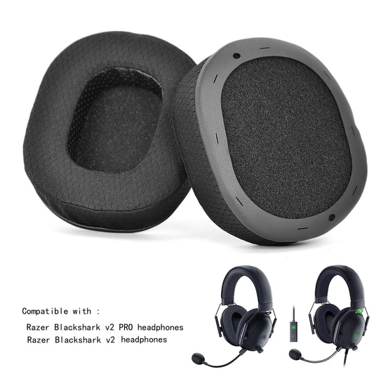 2-Pack Razer Blackshark V2 / V2 Pro Ear Pads - Football Net Sponge Cover-1915197693299396610