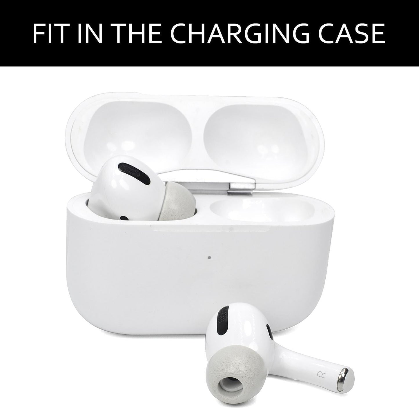 2-Pack Memory Foam Ear Tips For Tws Airpods Pro - Small Gray-1915197438650617860