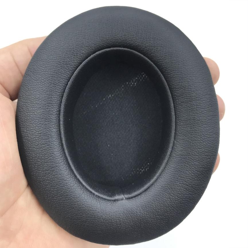 Breathable Leather Headphone Covers - 2 Pack Black Sheepskin-1915197270031208451