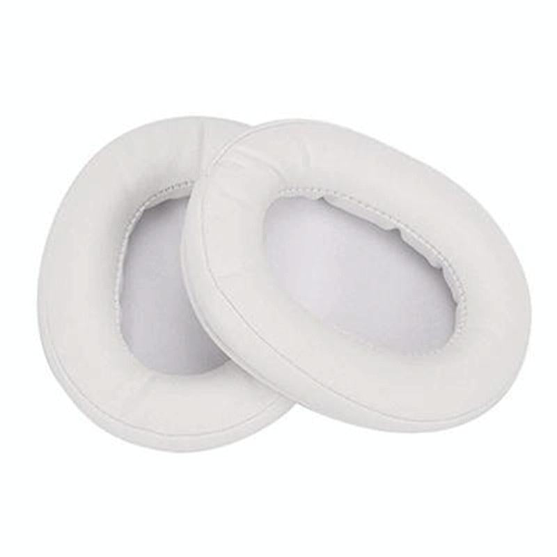 2-Pack Headset Earmuffs For Sony Mdr-7506 / V6 / 900St - White Stitching-1915197975735439365