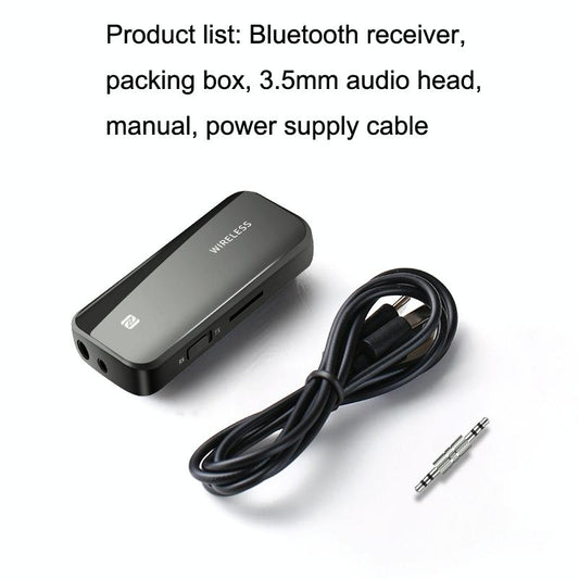 2-In-1 Bluetooth 5.1 Receiver With Nfc For Car Aux-1915198436861415426