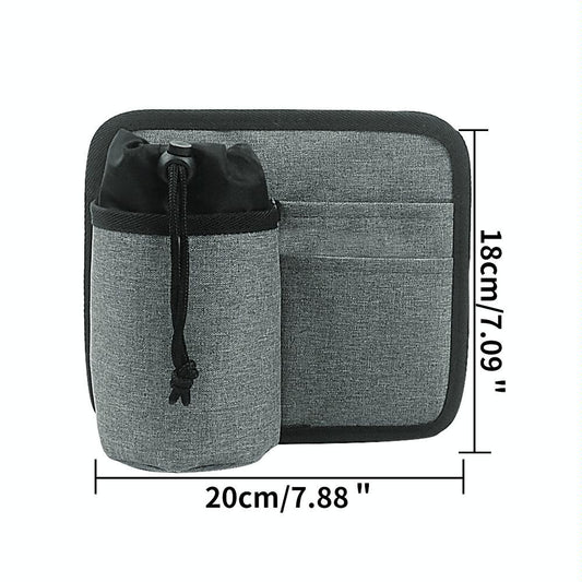 Portable Luggage Bag With Cup Holder - Gray-1915197145401659393