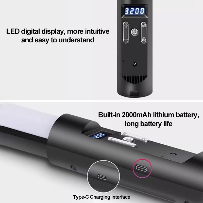 Handheld Rgb Fill Light Stick For Photography-1915197895435489281