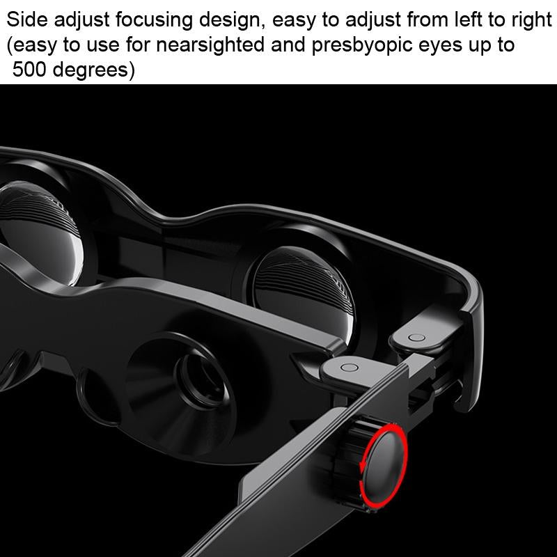 Adjustable Focus Binoculars With Glass Lenses - Grey & Yellow-1915197634730135556