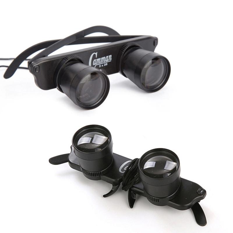 Adjustable Focus Fishing Binoculars - 3X28 With Glass Type And Zippered Case-1915197857783222274