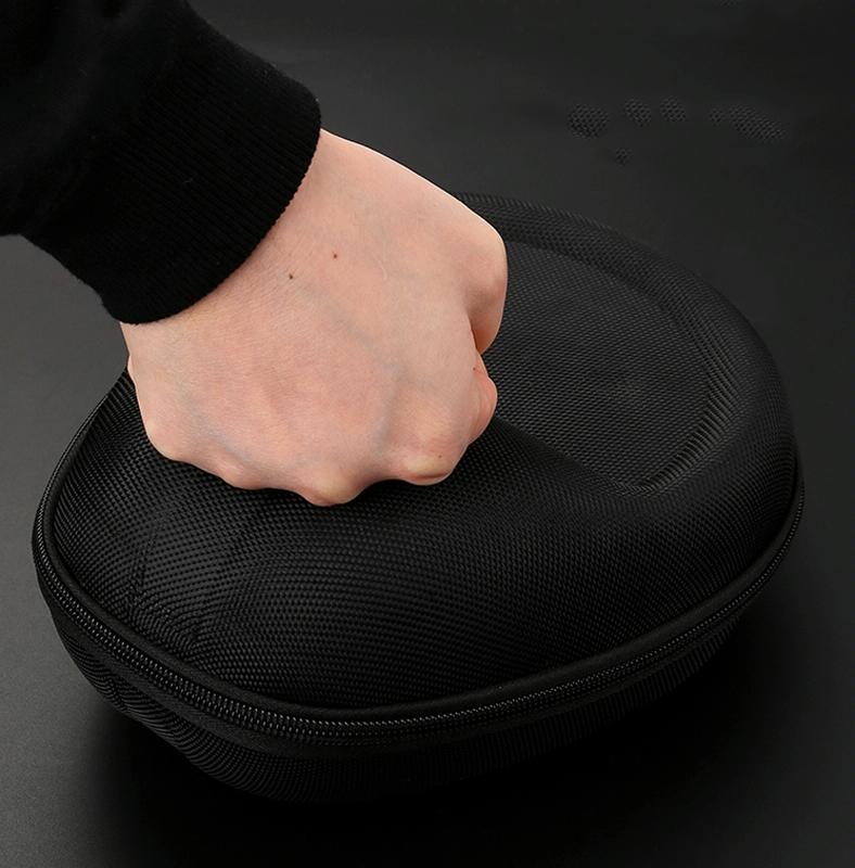 Compact Headphone Storage Bag - Black-1915198099429658628