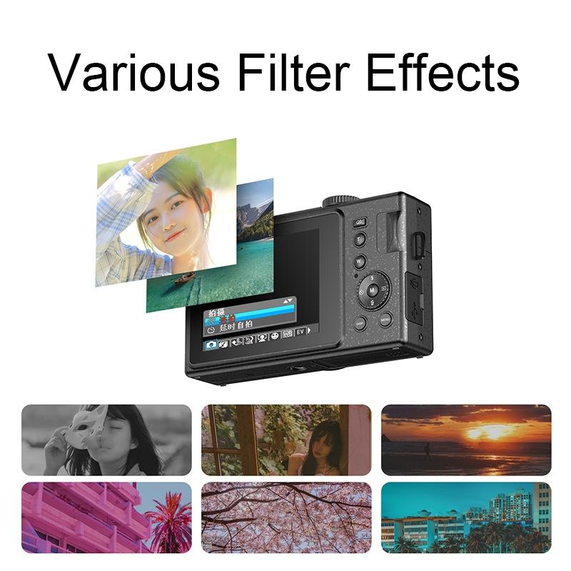 3.0 Hd Children'S Digital Camera With 48Mp And 3 Screen - Black-1915198330602917893