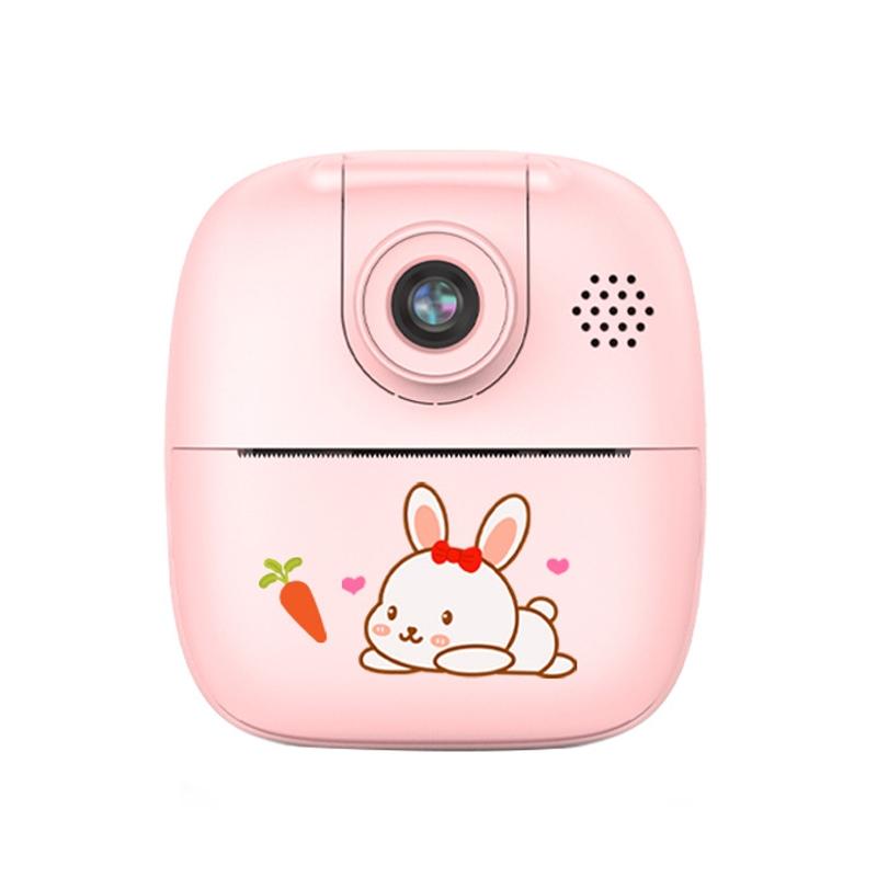 32G Pink Cartoon Kids Camera With Rotating Lens - A18 Hd-1915197692691222535
