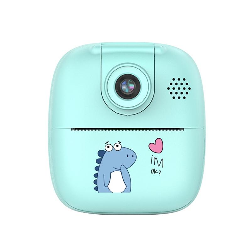 Blue Cartoon Kids Digital Camera With Rotating Lens - 32G Hd Print-1915197457323659271