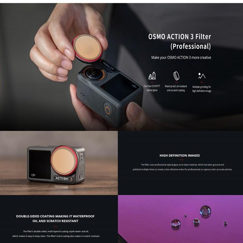 Pro Version Cpl Camera Lens Filter For Dji Action 3-1915198087480086530