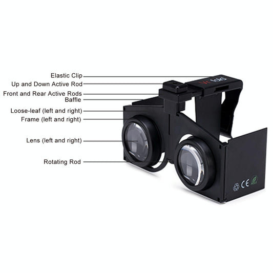 Portable Vr Headset - Foldable & Panoramic-1915196881848373250