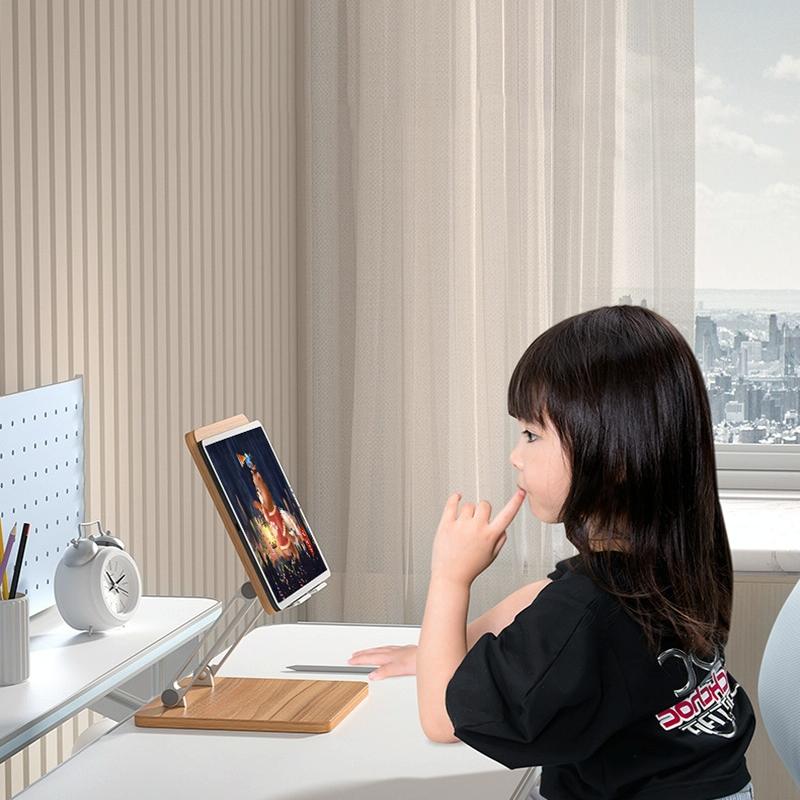 Adjustable Wooden Laptop Stand - Darkwood-1915196936886030342