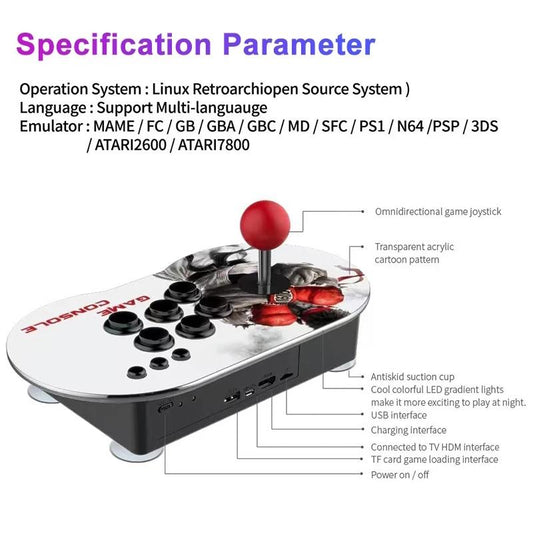 Wireless Handle 4K Tv Console With 10000 Games & Joystick-1915197429112770562