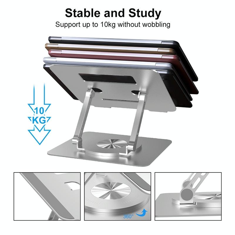 Foldable Rotating Laptop Cooling Stand - Multifunctional-1915197822030974977