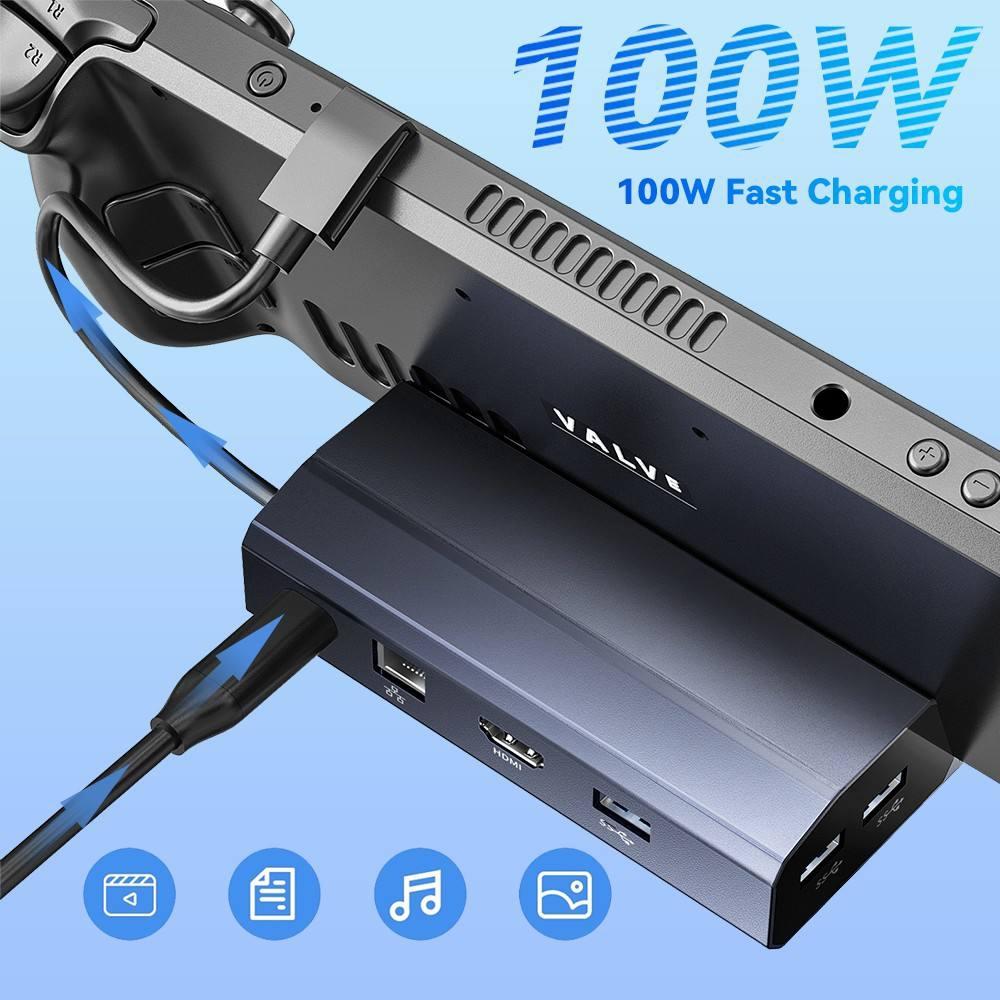 6-In-1 Steam Deck Expansion Dock With 4K Hdmi Output-1915198259371053060