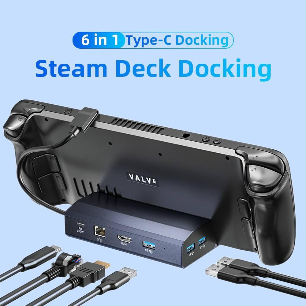 6-In-1 Steam Deck Expansion Dock With 4K Hdmi Output-1915198259371053061