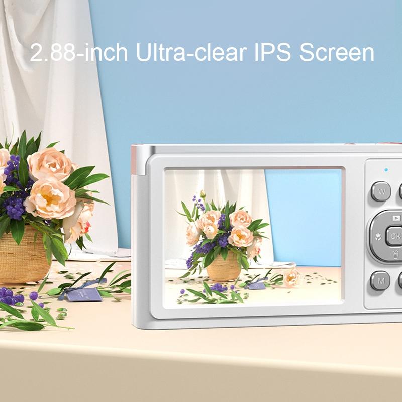 4K 8X Optical Zoom Telescopic Lens Digital Camera With Card Reader & 32G - White-1915197024215633920