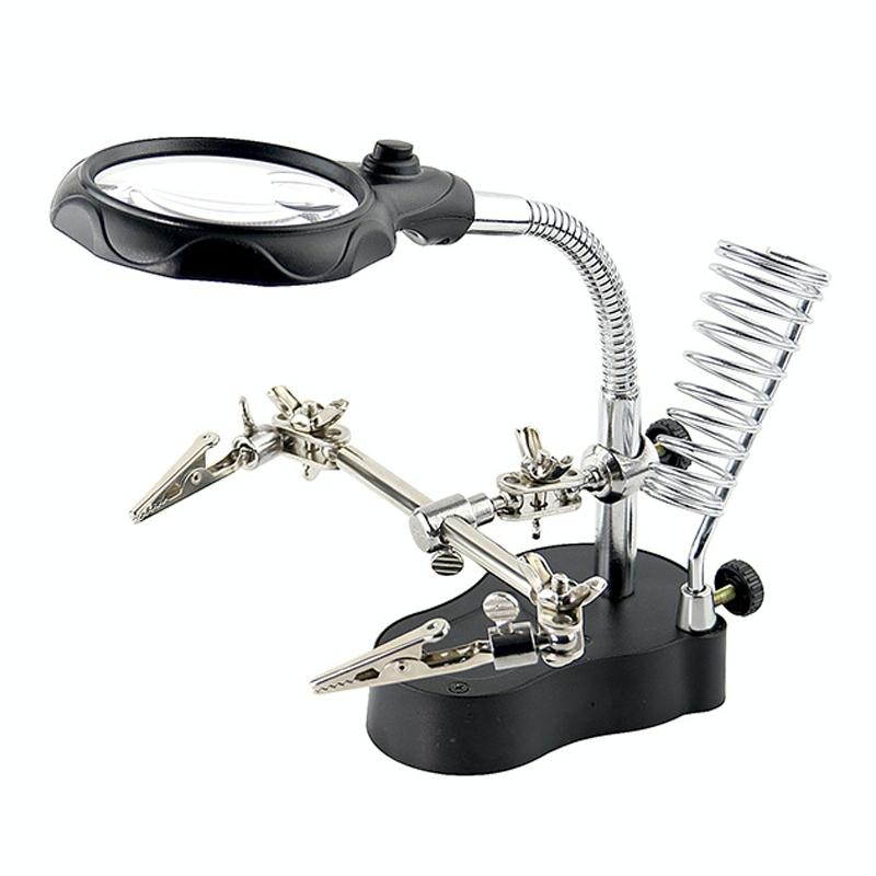 Led Light Watch Repair Magnifier With Stand And Clip-1915197535757144065