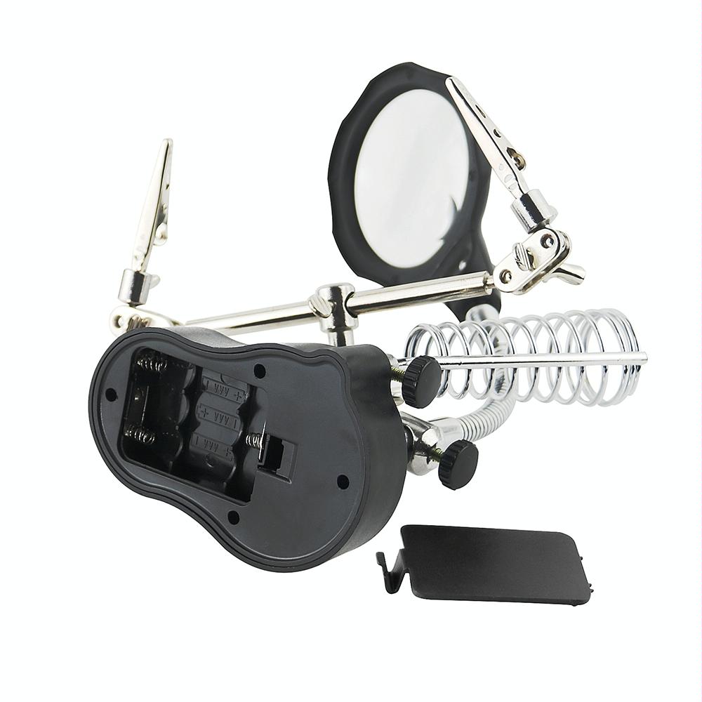 Led Light Watch Repair Magnifier With Stand And Clip-1915197535757144066