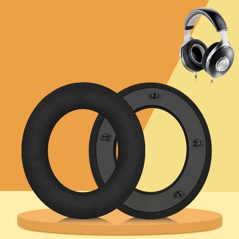 Breathable Leather Headset Cover For Focal Clear Mg Pro - Black / Gray 2 Pack-1915198099576459269