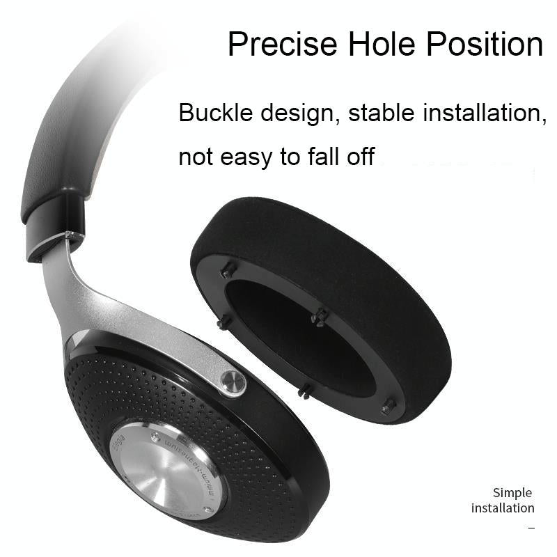 Breathable Leather Headset Cover For Focal Clear Mg Pro - Red Fiber 2 Pack-1922443407565918211