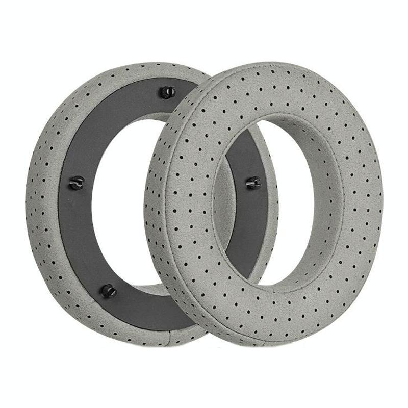 Breathable Leather Headset Cover For Focal Clear Mg Pro - Fiber Gray 2 Pack-1922443445952188422