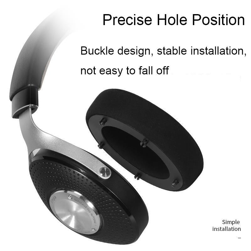 Breathable Leather Headset Cover For Focal Clear Mg Pro - Dark Blue 2 Pack-1915197613678923779