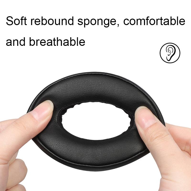 Soft And Breathable Earphone Covers For Parrot Zik - Black 2 Pack-1915196962517422082