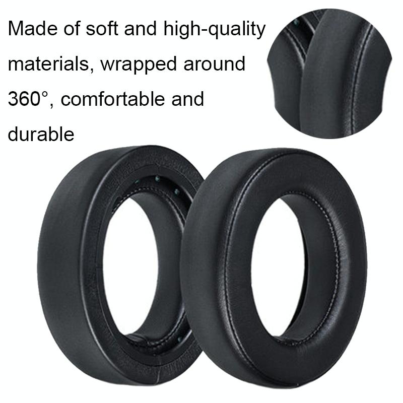 Soft Foam Headphone Covers For Corsair Hs60 / 50 / 70 Pro - Black 2 Pack-1915197944403988482