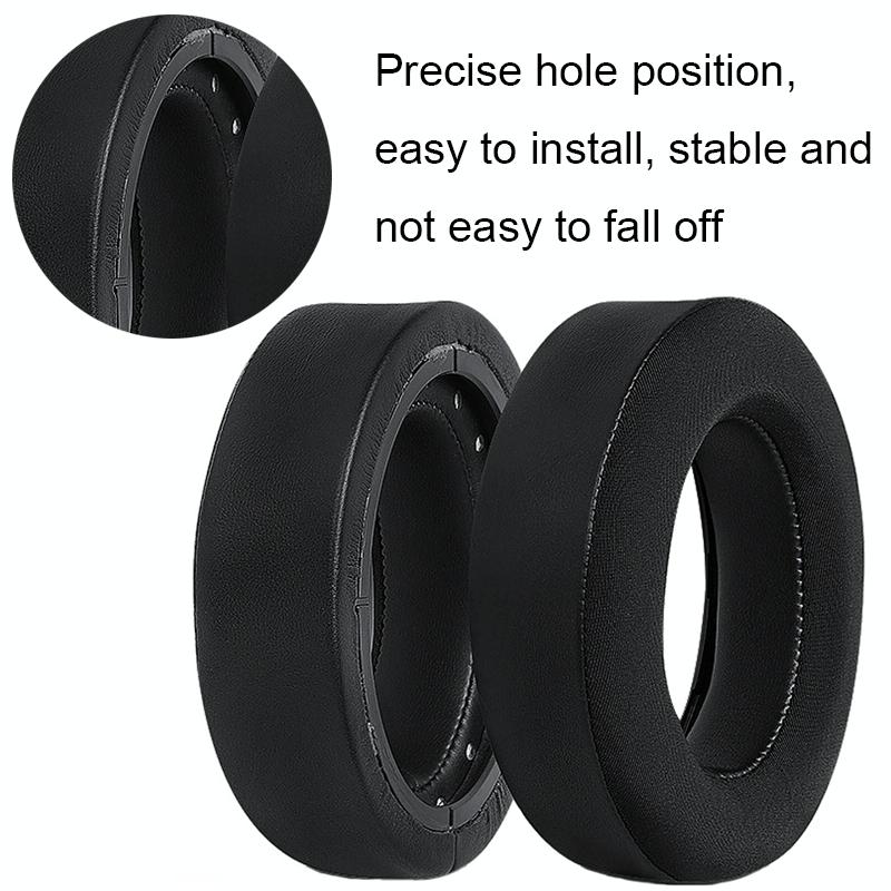 Soft Foam Headphone Covers For Corsair Hs60 / 50 / 70 Pro - Black Ice 2 Pack-1915197605973987331