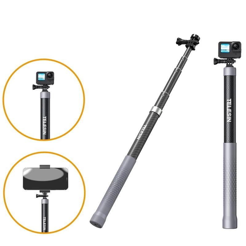 Carbon Fiber Selfie Stick For Action Cameras - 1 / 4 Screw-1915197582666240000