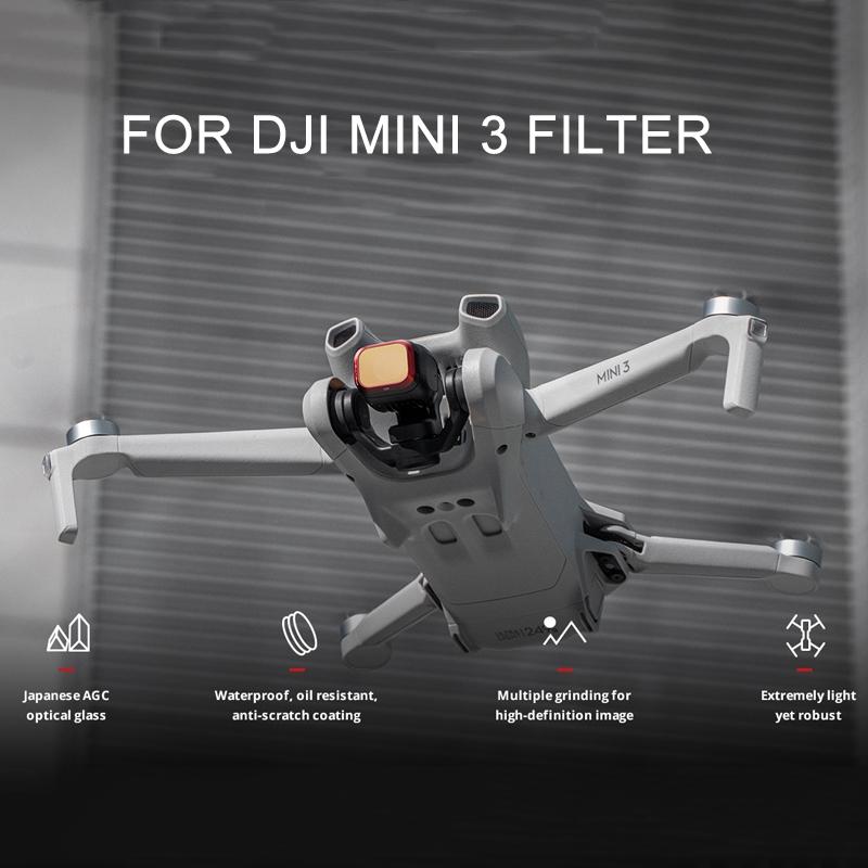 Drone Filter Set For Dji Mini 3 - Aluminum Alloy Nd 16 / 64 / 128 / 256-1915197958824005634