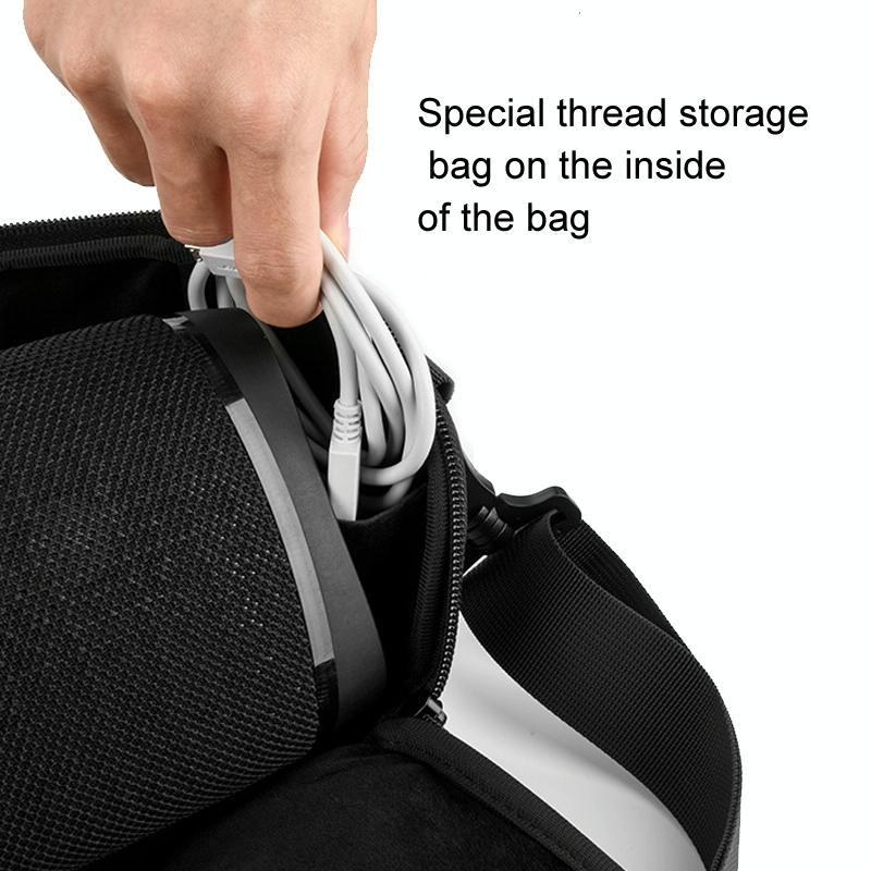 Sony Srs-Xb43 Speaker Bag - Travel Storage Crossbody - Black-1915196883500929027