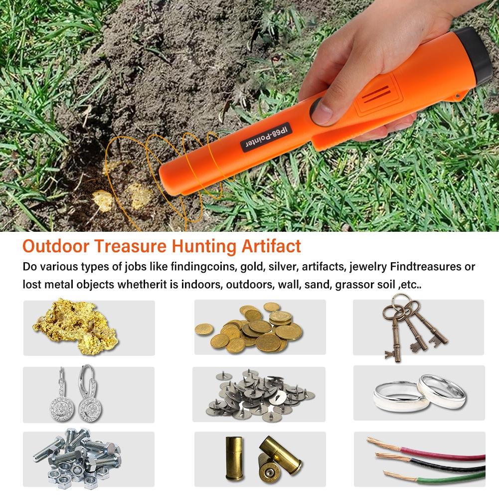 Waterproof Handheld Metal Detector With Positioning Stick - Ip68-1915197519818788872