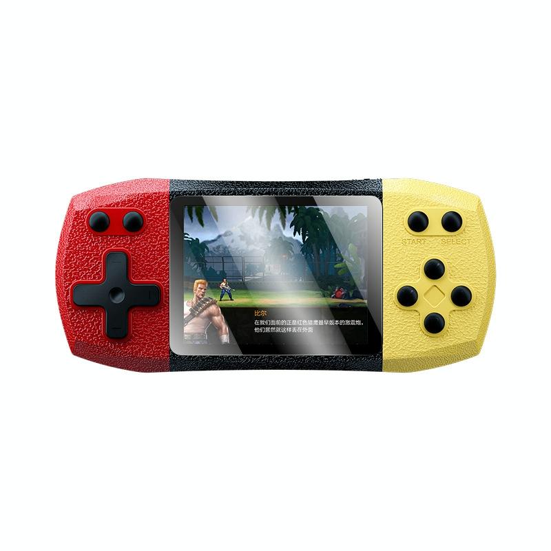Large Screen Pocket Console - 620 Games - Single Player - 3 Inch Screen - Red / Yellow-1915198086586699782