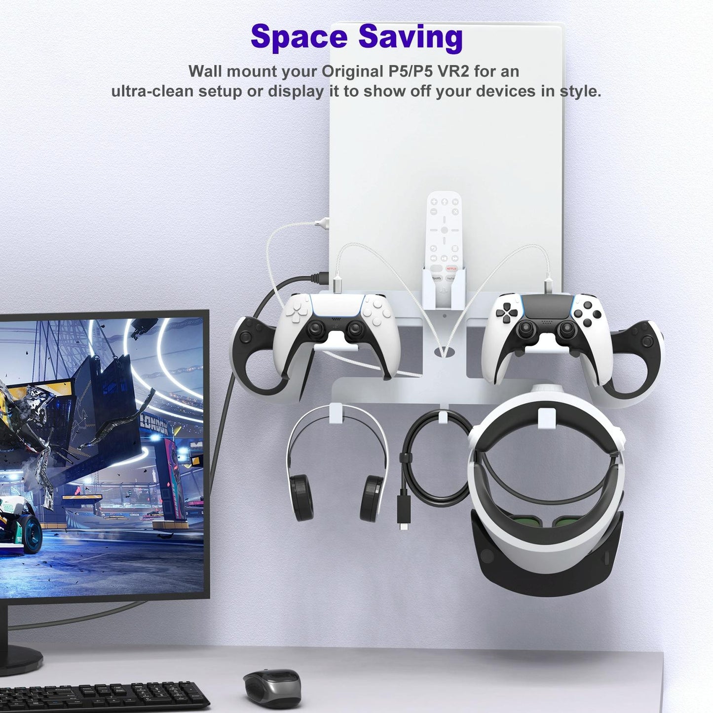 Jys Helmet Headset Storage Rack For Ps5 / Ps Vr2 Series-1915197292734976006