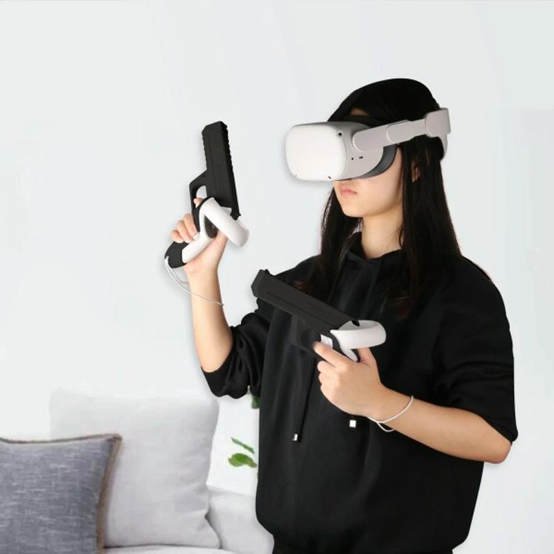 Pair Of Durable Vr Controller Handles For Meta Quest 2-1922443388146290693