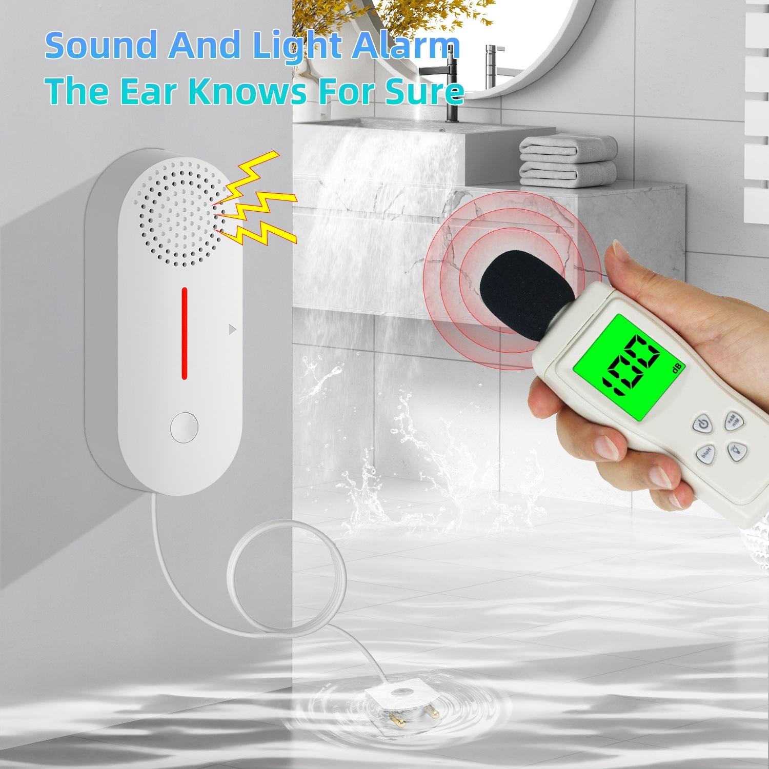 Smart Water Leak Detector With Sound And Light-1915197065919598595