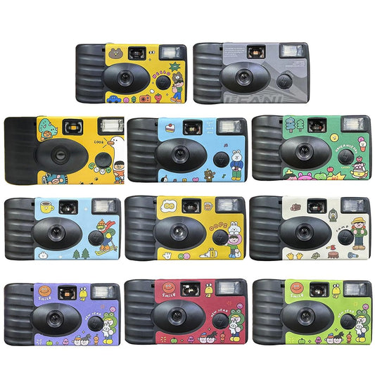 27 Retro Film Camera Waterproof Cartoon Stickers - Happy Day Design-1915197607131615233