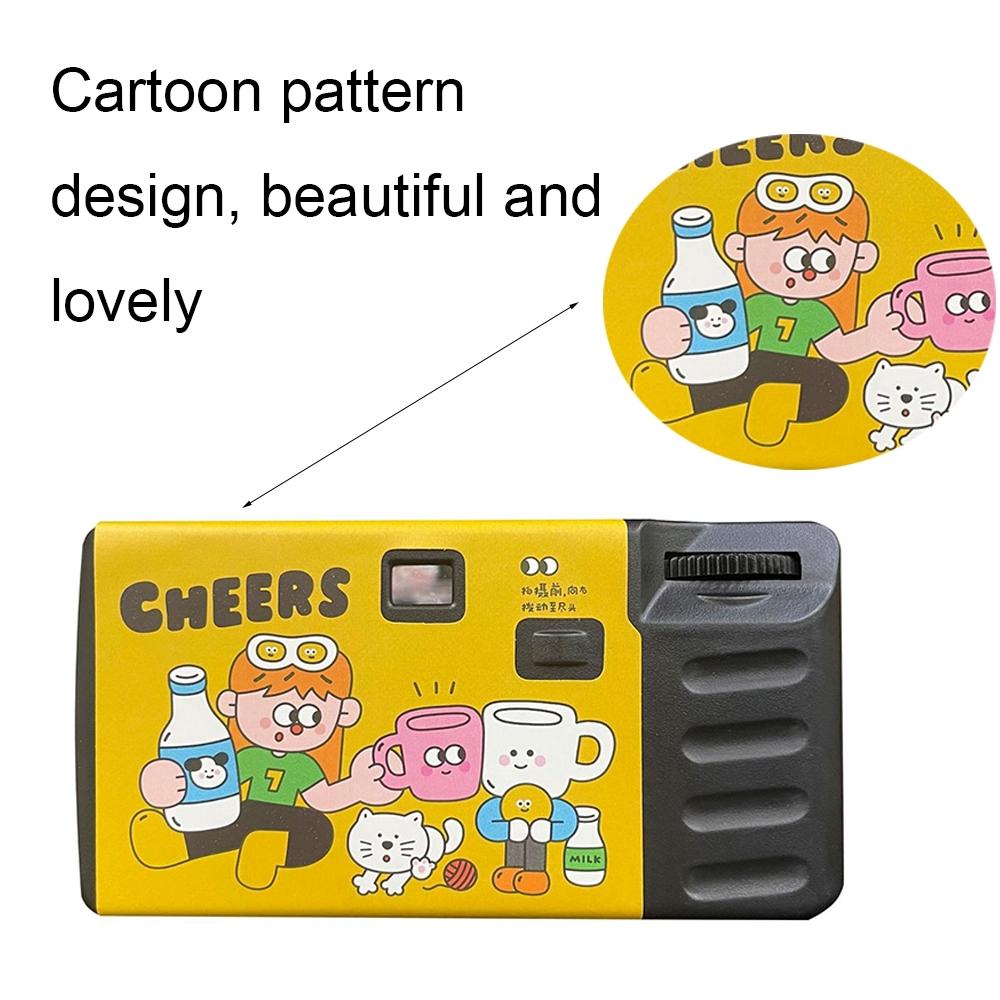 18Pcs Sking Retro Film Camera Waterproof Cartoon Decorative Stickers Without Camera-1915197156260712450