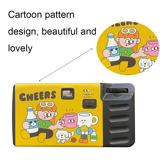 18Pcs Sking Retro Film Camera Waterproof Cartoon Decorative Stickers Without Camera-1915197156260712450
