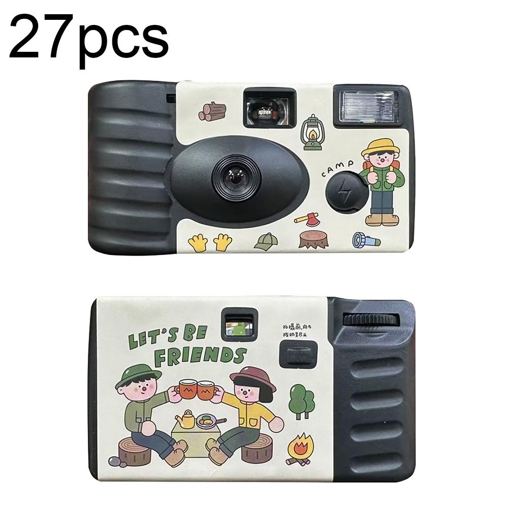27 Retro Film Camera Stickers - Waterproof Cartoon Design-1915197020071661573