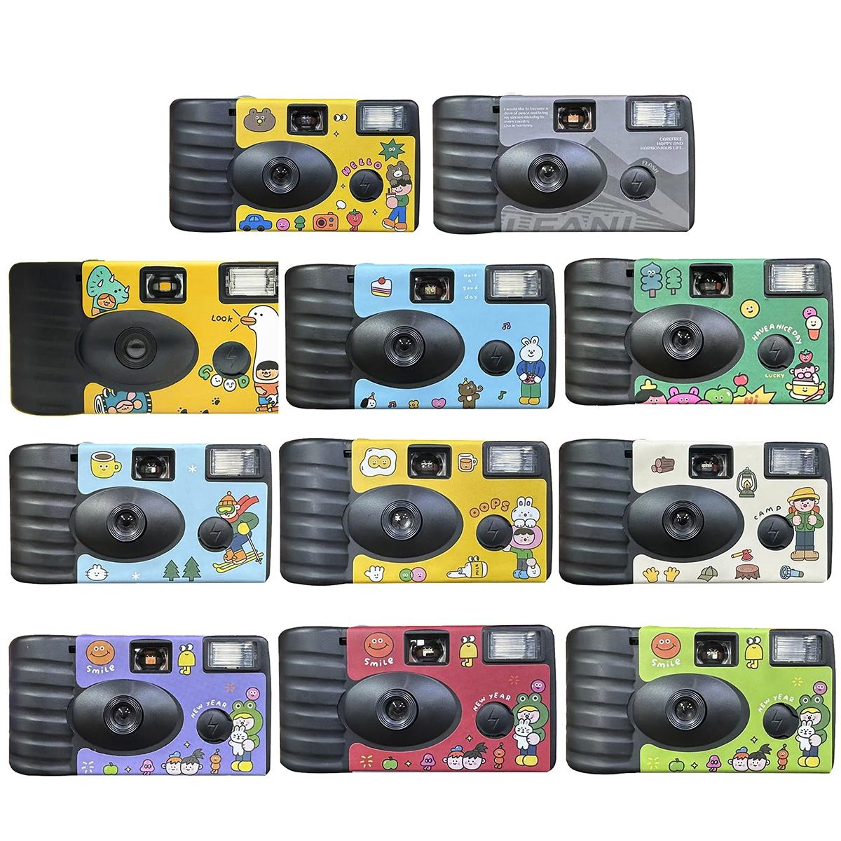 27 Retro Film Camera Stickers - Waterproof Cartoon Design-1915197020071661569