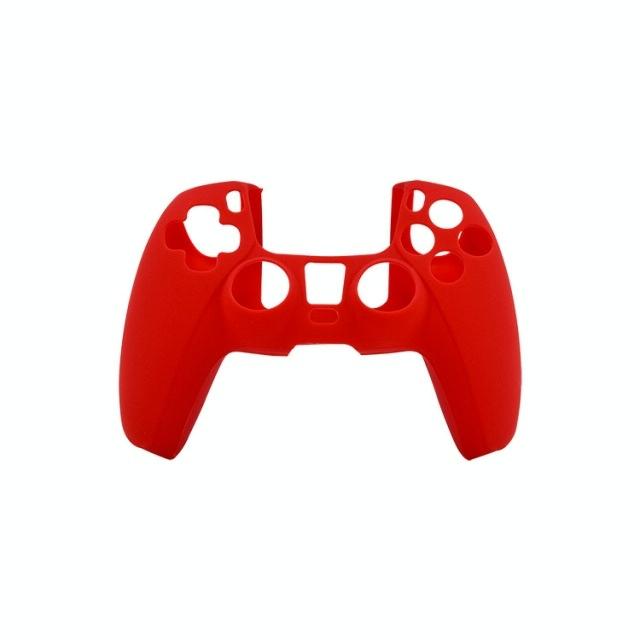Red Silicone Protective Cover For Ps5 Controller-1915197848916463621