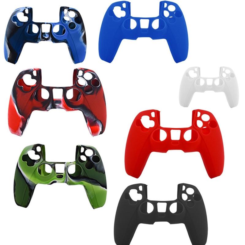 Camouflage Blue Silicone Case For Ps5 Controller - Protective Cover-1915197645157175298