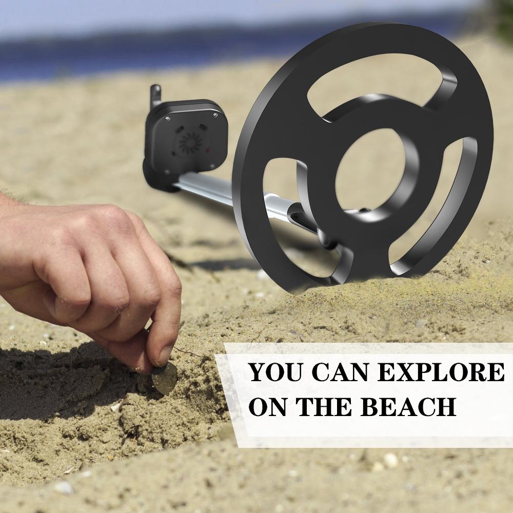 Kids Beach Metal Detector - Black-1922443393670189061