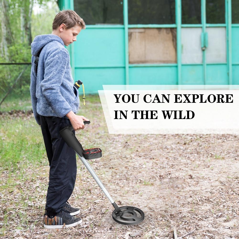 Kids Beach Metal Detector - Black-1922443393670189062