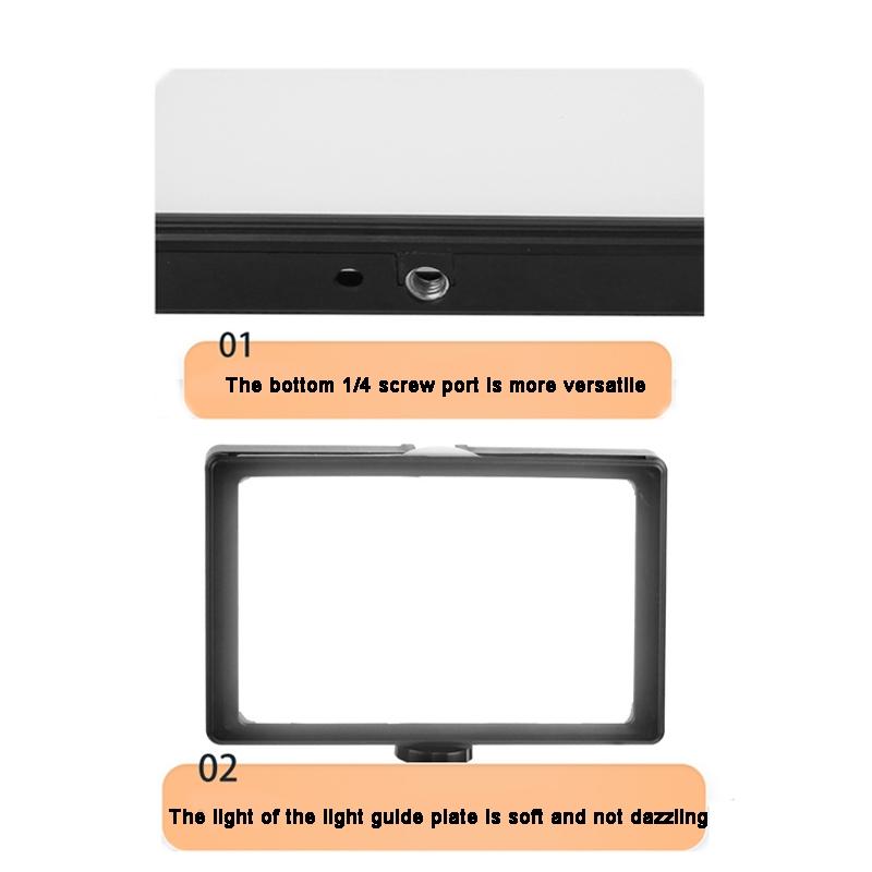 8 Three-Colour Photography Flat-Panel Live Fill Light - 0.5M Bracket & Bluetooth Remote-1915197620758908933