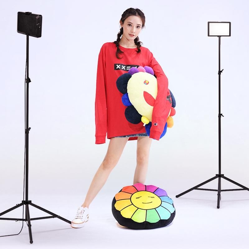 8 Three-Colour Temperature Flat-Panel Live Fill Light With Bluetooth Remote And 2.1M Bracket-1915197166817775617