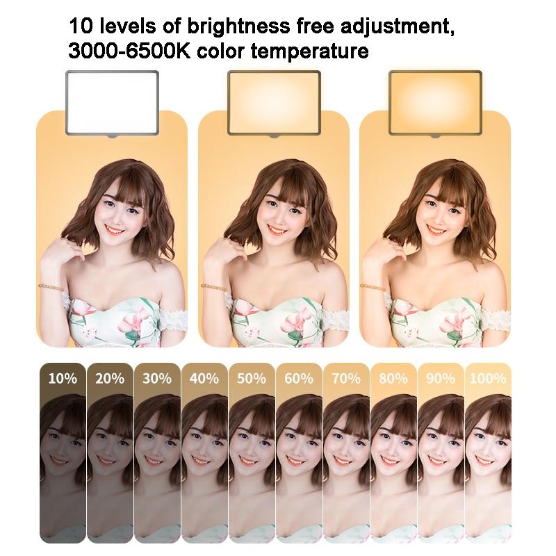 42Cm Bracket Live Fill Light With 10 Three-Colour Temperature For Photography-1915197971964760067